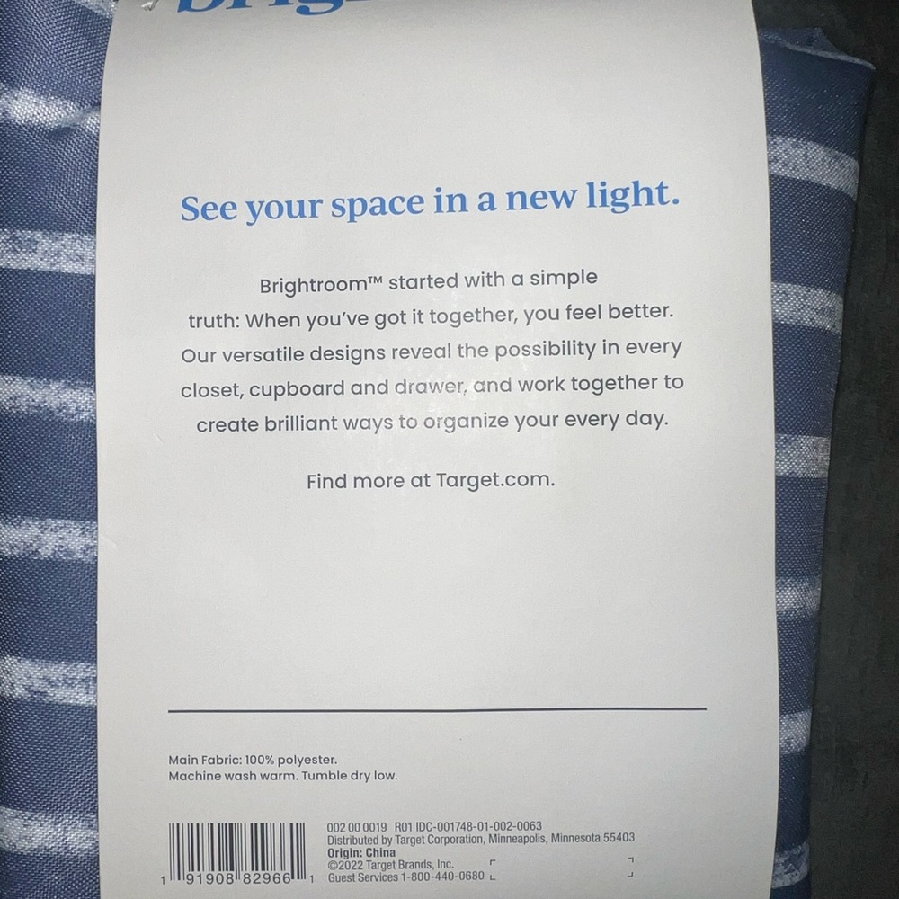 Target Brightroom Blue Backpack Laundry Bag - Picture 4 of 4